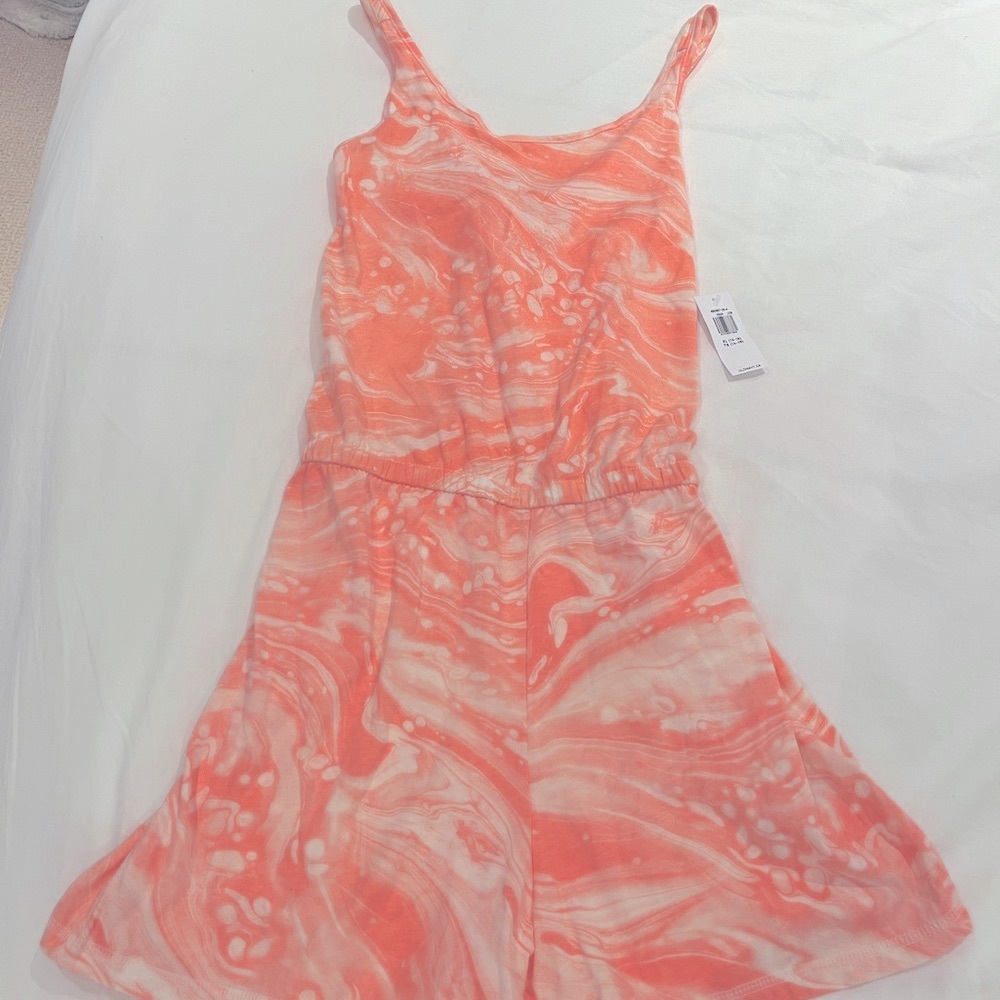 Kid Bright Pink Swirl Romper age 14-16